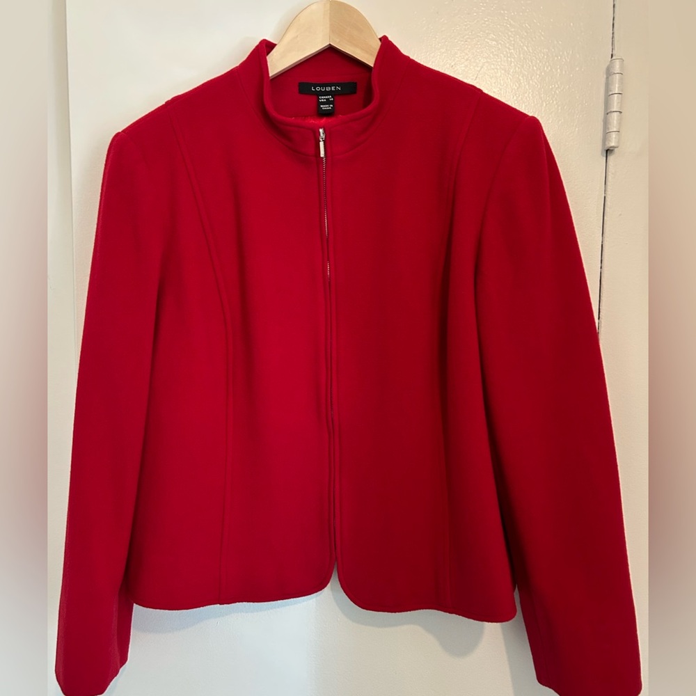 Vintage Louben Wool Red Jacket